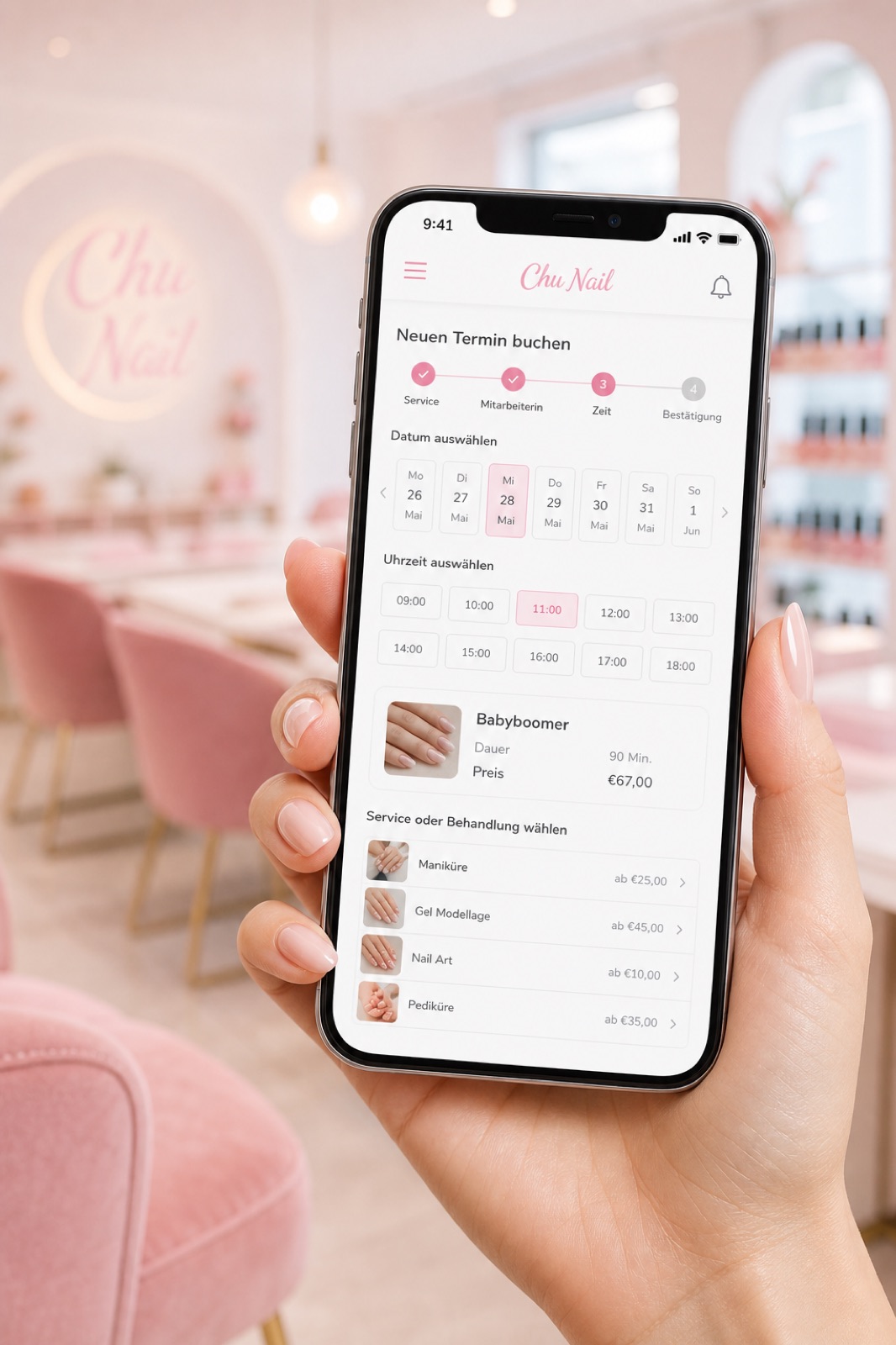 Chu Nail App — Terminbuchung für Nagelstudios